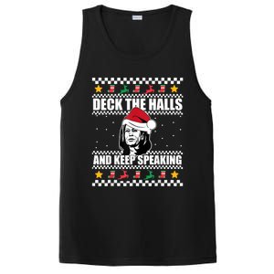 Deck The Halls And Keep Speaking, Kamala Harris's Ugly Meme PosiCharge Competitor Tank