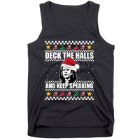 Deck The Halls And Keep Speaking, Kamala Harris's Ugly Meme Tank Top