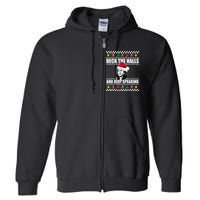 Deck The Halls And Keep Speaking, Kamala Harris's Ugly Meme Full Zip Hoodie