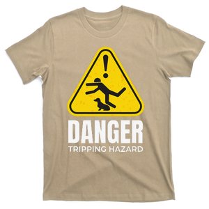 Danger Tripping Hazard Funny Wiener Dog Dachshund T-Shirt