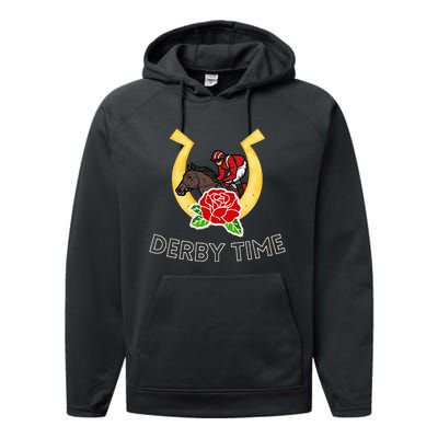 Derby Time Horse Racing 150th Derby Day 2024 Performance Fleece Hoodie