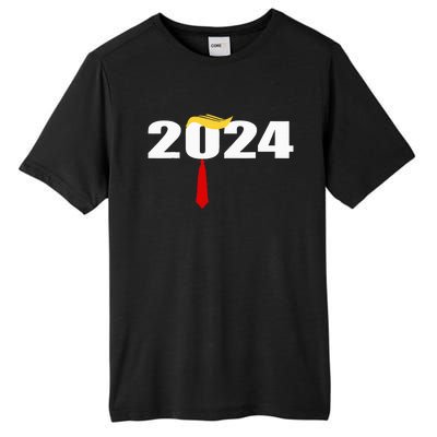 Donald Trump Hair Tie Donald Trump 2024 President Tall Fusion ChromaSoft Performance T-Shirt