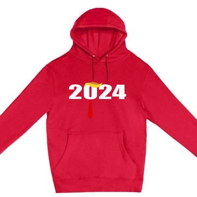 Donald Trump Hair Tie Donald Trump 2024 President Premium Pullover Hoodie