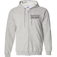 DEFUND THE HOA Homeowners Association Full Zip Hoodie