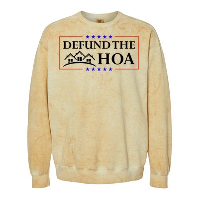 DEFUND THE HOA Homeowners Association Colorblast Crewneck Sweatshirt