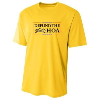 DEFUND THE HOA Homeowners Association Youth Performance Sprint T-Shirt