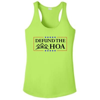 DEFUND THE HOA Homeowners Association Ladies PosiCharge Competitor Racerback Tank