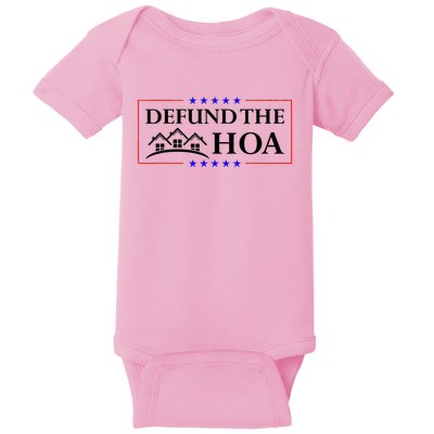 DEFUND THE HOA Homeowners Association Baby Bodysuit