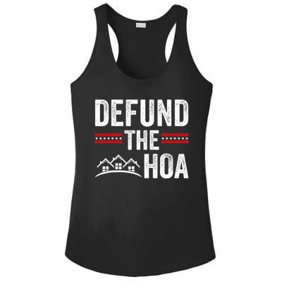 DEFUND THE HOA Homeowners Association Ladies PosiCharge Competitor Racerback Tank