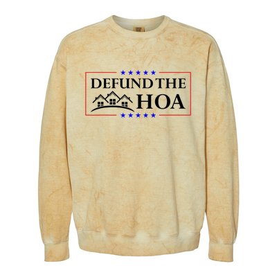 DEFUND THE HOA Homeowners Association Design Colorblast Crewneck Sweatshirt