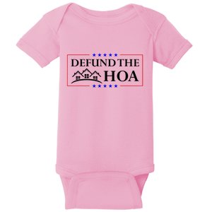 DEFUND THE HOA Homeowners Association Design Baby Bodysuit