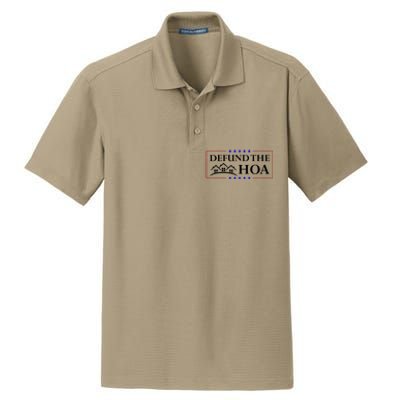 DEFUND THE HOA Homeowners Association Design Dry Zone Grid Polo