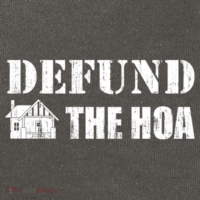 Defund The HOA Design Cotton Canvas Backpack