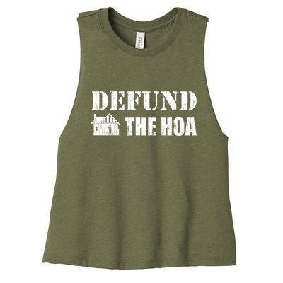 Defund The HOA Design Women's Racerback Cropped Tank