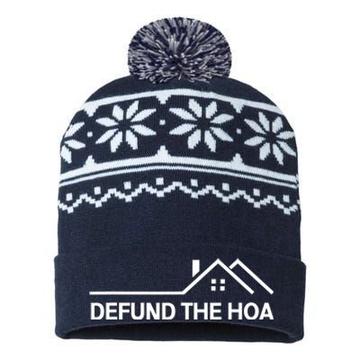 Defund The HOA Homeowners Association Home Owners Managed Association. USA-Made Snowflake Beanie