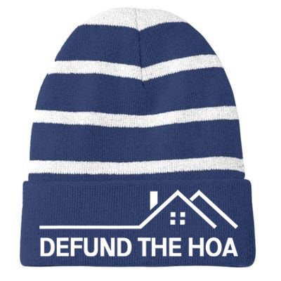 Defund The HOA Homeowners Association Home Owners Managed Association. Striped Beanie with Solid Band