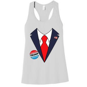 Donald Trump Halloween Costume Women's Racerback Tank