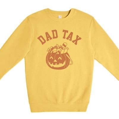 Dad Tax Halloween Trick Or Treat Funny Premium Crewneck Sweatshirt