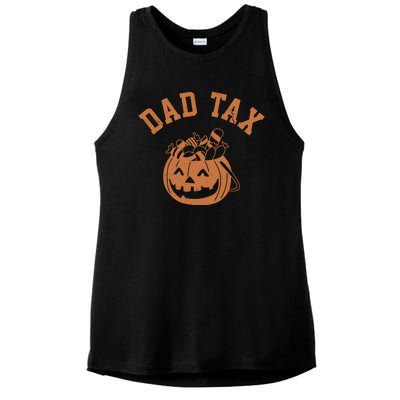 Dad Tax Halloween Trick Or Treat Funny Ladies PosiCharge Tri-Blend Wicking Tank