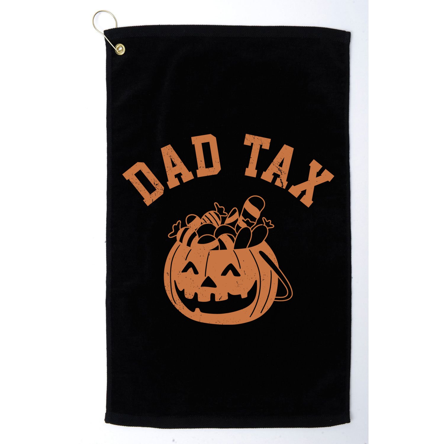 Dad Tax Halloween Trick Or Treat Funny Golf Towel