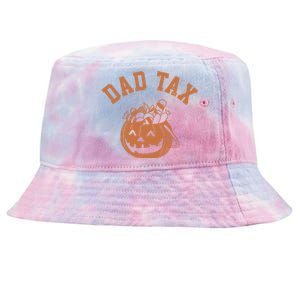 Dad Tax Halloween Trick Or Treat Funny Tie-Dyed Bucket Hat