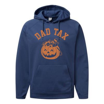 Dad Tax Halloween Trick Or Treat Funny Performance Fleece Hoodie