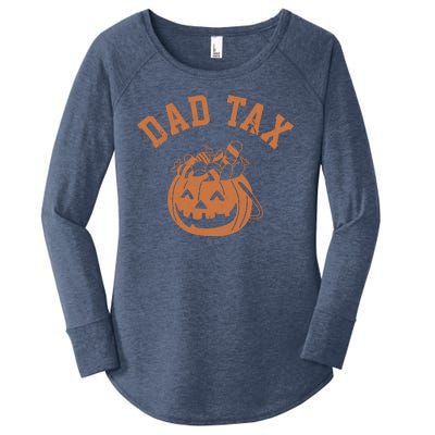 Dad Tax Halloween Trick Or Treat Funny Women's Perfect Tri Tunic Long Sleeve Shirt