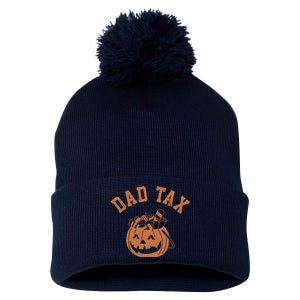 Dad Tax Halloween Trick Or Treat Funny Pom Pom 12in Knit Beanie