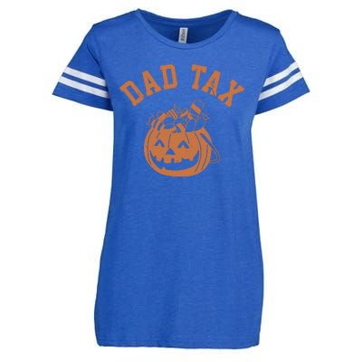 Dad Tax Halloween Trick Or Treat Funny Enza Ladies Jersey Football T-Shirt