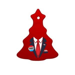 Donald Trump Halloween Costume Suit Ceramic Tree Ornament