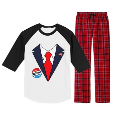 Donald Trump Halloween Costume Funny Trump Win Raglan Sleeve Pajama Set