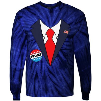 Donald Trump Halloween Costume Funny Trump Win Tie-Dye Long Sleeve Shirt