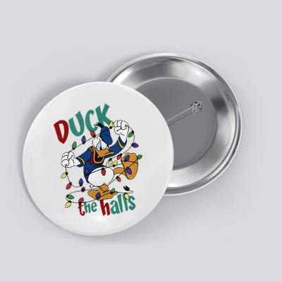 Duck The Halls Christmas Lights Button