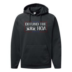 Defund The Hoa Homeowners Association Social Justice Performance Fleece Hoodie