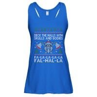 Deck The Halls With Skulls And Bodies Viking Christmas Ugly Gift Ladies Essential Flowy Tank