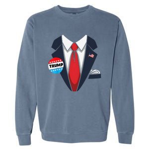 Donald Trump Halloween Costume Suit Gift Garment-Dyed Sweatshirt