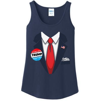 Donald Trump Halloween Costume Suit Gift Ladies Essential Tank