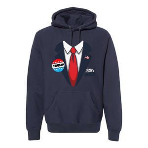 Donald Trump Halloween Costume Suit Gift Premium Hoodie