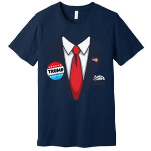 Donald Trump Halloween Costume Suit Gift Premium T-Shirt