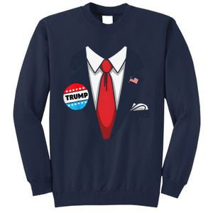 Donald Trump Halloween Costume Suit Gift Tall Sweatshirt