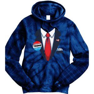 Donald Trump Halloween Costume Suit Gift Tie Dye Hoodie