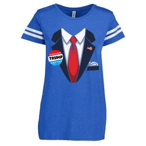 Donald Trump Halloween Costume Suit Gift Enza Ladies Jersey Football T-Shirt