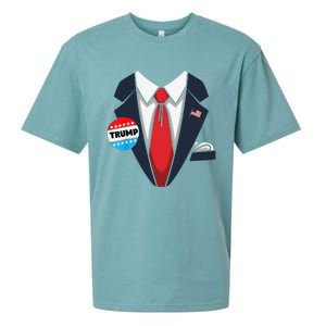 Donald Trump Halloween Costume Suit Gift Sueded Cloud Jersey T-Shirt