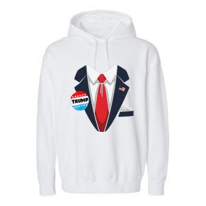 Donald Trump Halloween Costume Suit Gift Garment-Dyed Fleece Hoodie