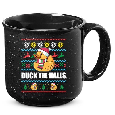 Duck The Halls Funny Ugly Christmas Sweater Meme Gift Cute Gift 15oz Campfire Ceramic Mug