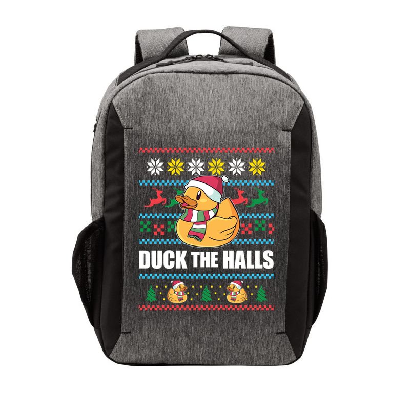 Duck The Halls Funny Ugly Christmas Sweater Meme Gift Cute Gift Vector Backpack