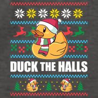 Duck The Halls Funny Ugly Christmas Sweater Meme Gift Cute Gift Vector Backpack