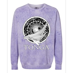 Dive Tonga Humpback Whales Polynesian Design Tonga Roots Colorblast Crewneck Sweatshirt