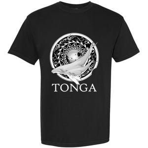 Dive Tonga Humpback Whales Polynesian Design Tonga Roots Garment-Dyed Heavyweight T-Shirt