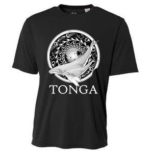 Dive Tonga Humpback Whales Polynesian Design Tonga Roots Cooling Performance Crew T-Shirt